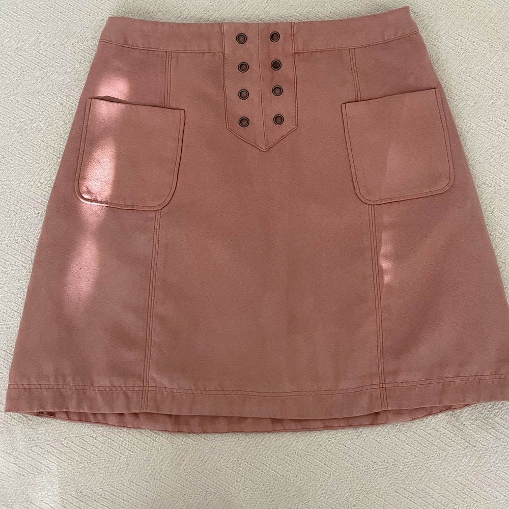 Hollister Suede Mini Skirt